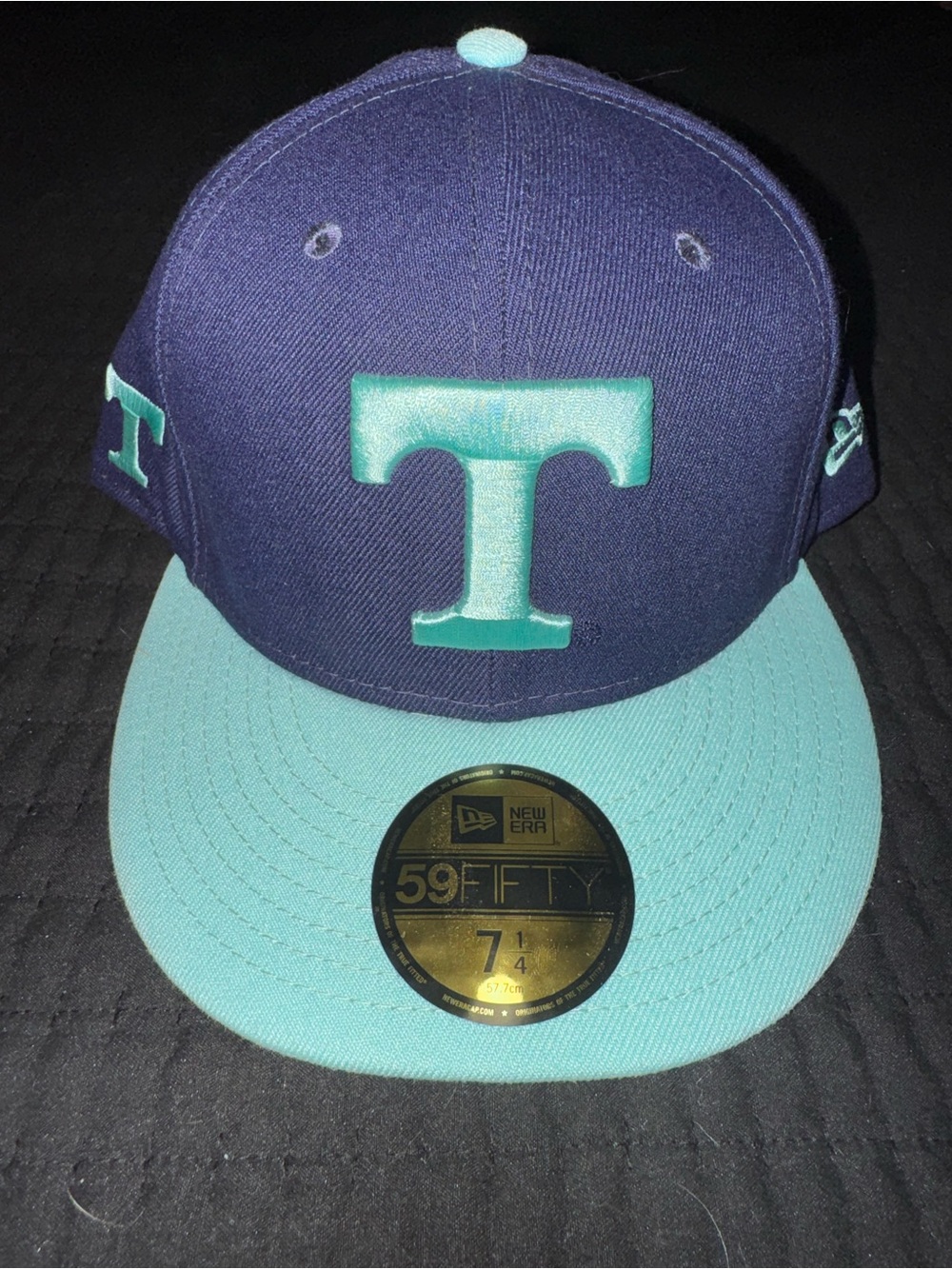 Mens New Era Navy/Light Blue Tennessee Volunteers 59FIFTY Fitted Hat-Size 7 1/4
